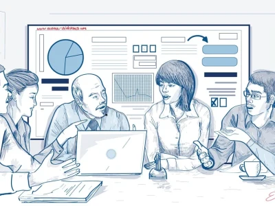 A fantastic storyboard illustration