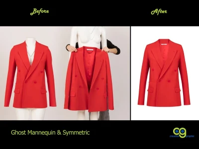 Professional Ghost Mannequin/Neck Joint/Dummy Remove/Clothing Retouched