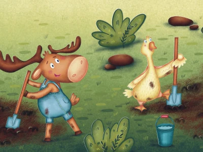 Unique illustration for children book