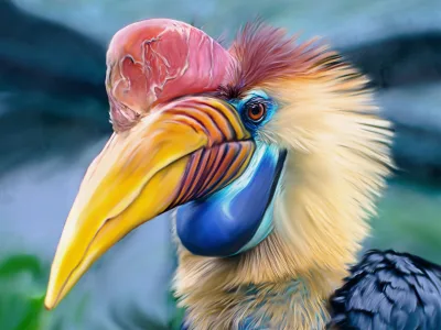 A portrait of your animal painted in DIGITAL oil based on photo