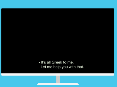 Greek/English subtitles with time codes