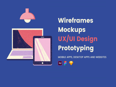 A prototype and wireframe for your website or app