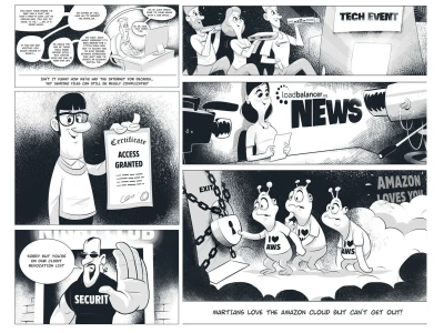 Black-and-White Cartoon Illustrations for Every Story!