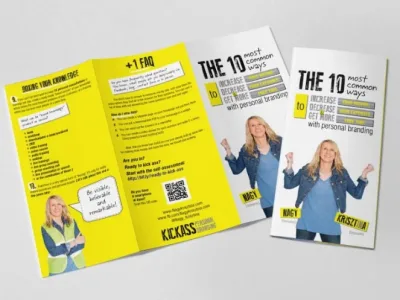 A high-quality modern flyer, tri-fold or brochure