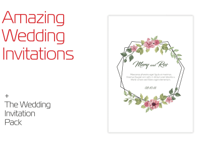 A amazing wedding / party invitations