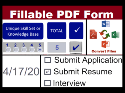 An error free fillable PDF form as per your requirement