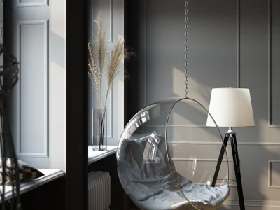 A photorealistic interior renders