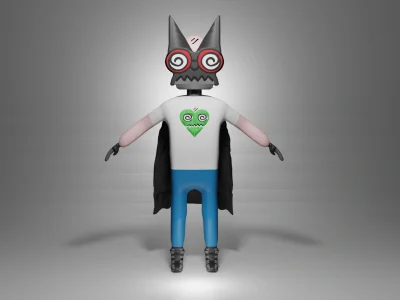 3D characters for games with rigging and animations