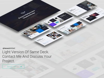 A premium powerpoint presentation, keynote and canva design