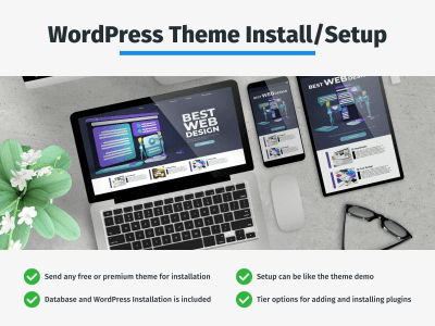 A WordPress Theme Installed and Setup