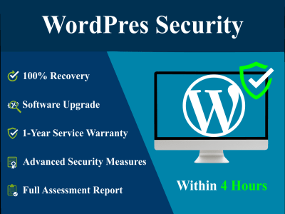 WordPress Malware Removal and Security Hardening with a  1-year Guarantee.