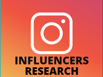 Influencer research for Instagram, TikTok, YouTube, Facebook, Twitter