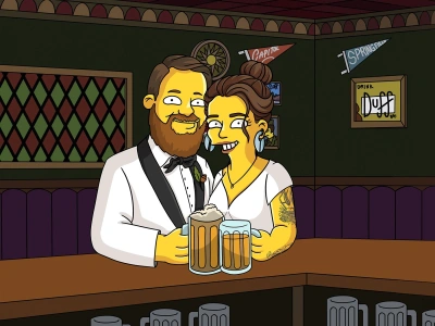 A unique cartoon-style portrait or social media avatar for your loved ones