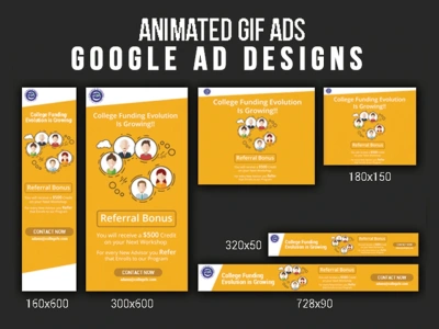 An amazing GIF Banner, Animated GIF Ad and Animated Google Ad Designs