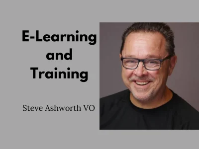 A professional e-learning or training voice over