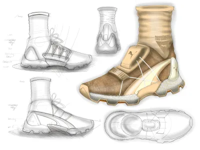 A dope footwear Design concept
