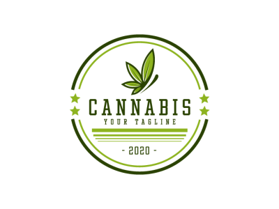 Medical marijuana, cannabis, hemp, weed, thc, cbd cigar logo