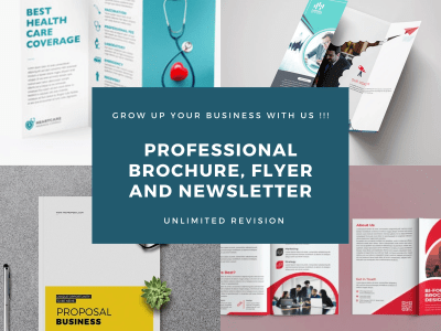 A creative brochure or double sided flyer design