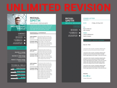 Rewrite and design resume, CV and cover letter in 24 hours