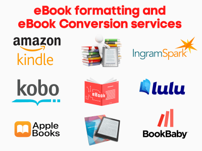 Your book format to epub for Amazon KDP, IngramSpark, Lulu, and iBooks