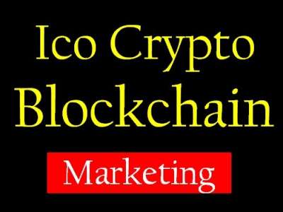 Marketing or promotion for ico cryptocurrency blockchain websites