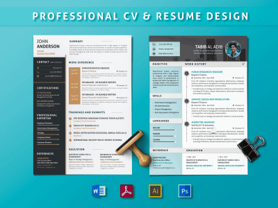 Design a killer CV resume in infographic style under 48h