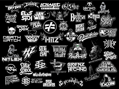 A eye catching dj, music, artist, band, producer logo design