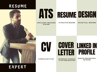 Resume/CV ATS friendly designs and cover letter LinkedIn profile