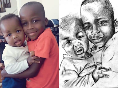 An amazing hand drawn realistic pencil sketch