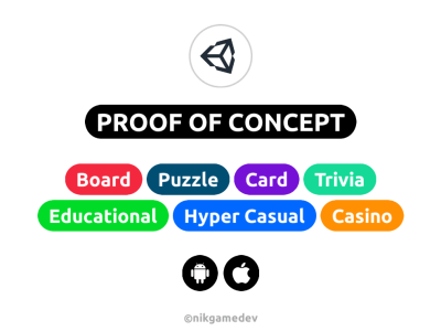Proof of concept mobile game in unity