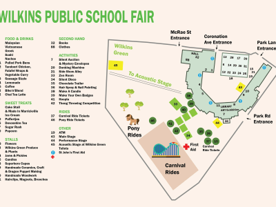 An eye-catching event map to make understand locations for your event
