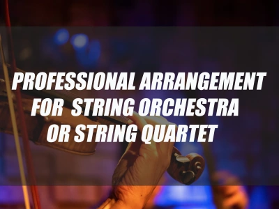 A professional arrangement for string orchestra or quartet