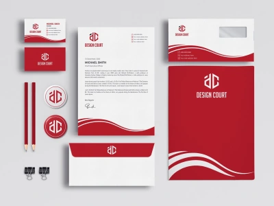 Business card, letterhead and stationery items