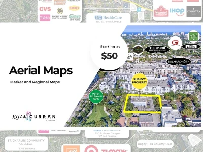 A Customized Aerial Map - Graphic Maps and Aerials
