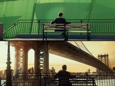 A Rotoscoping, Green screen & VFX compositing task done