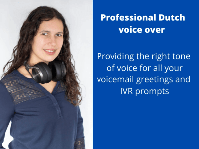 Professional Dutch voicemail greeting or IVR prompt