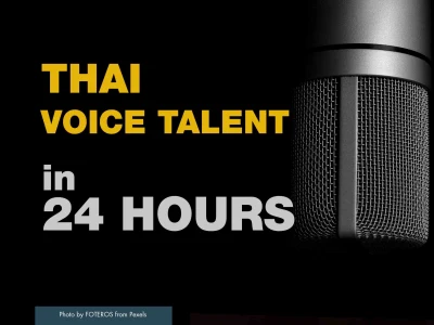 A Professional Thai voice over in less than 24 hours
