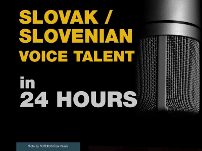 A Professional Slovak & Slovenian voice over in less than 48 hours