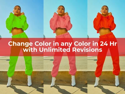 Color change, color correction or color replace in 24 hours