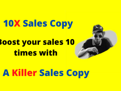 Engaging sales copywriting or a converting sales copy