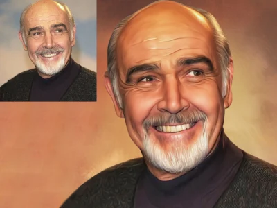 A Digital Oil painting from a portrait