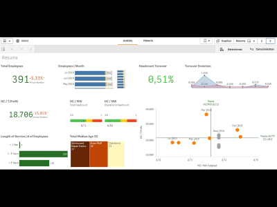 A fantastic interactive Human Resource Dashboard