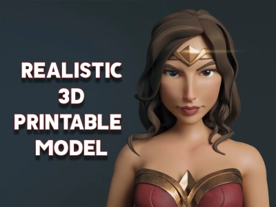 Realistic 3D printable model in STL format