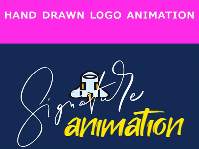 An unique signature logo animation for your business identity