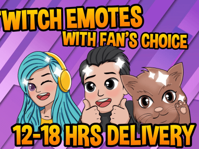 Amazing custom twitch emotes and sub badges or emoji for discord and mixer