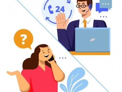 A dedicated live chat and email operator for customer service