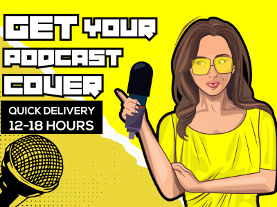 Attractive yet creative podcast cover design art, logo or podcast artwork
