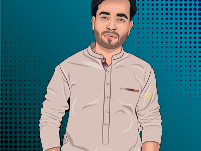 Amazing and realistic cartoon portrait vector art