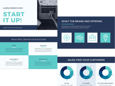 A customized appealing presentation for your project/company