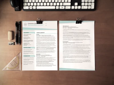 A perfect design for your resume. Fully editable in MS Word!